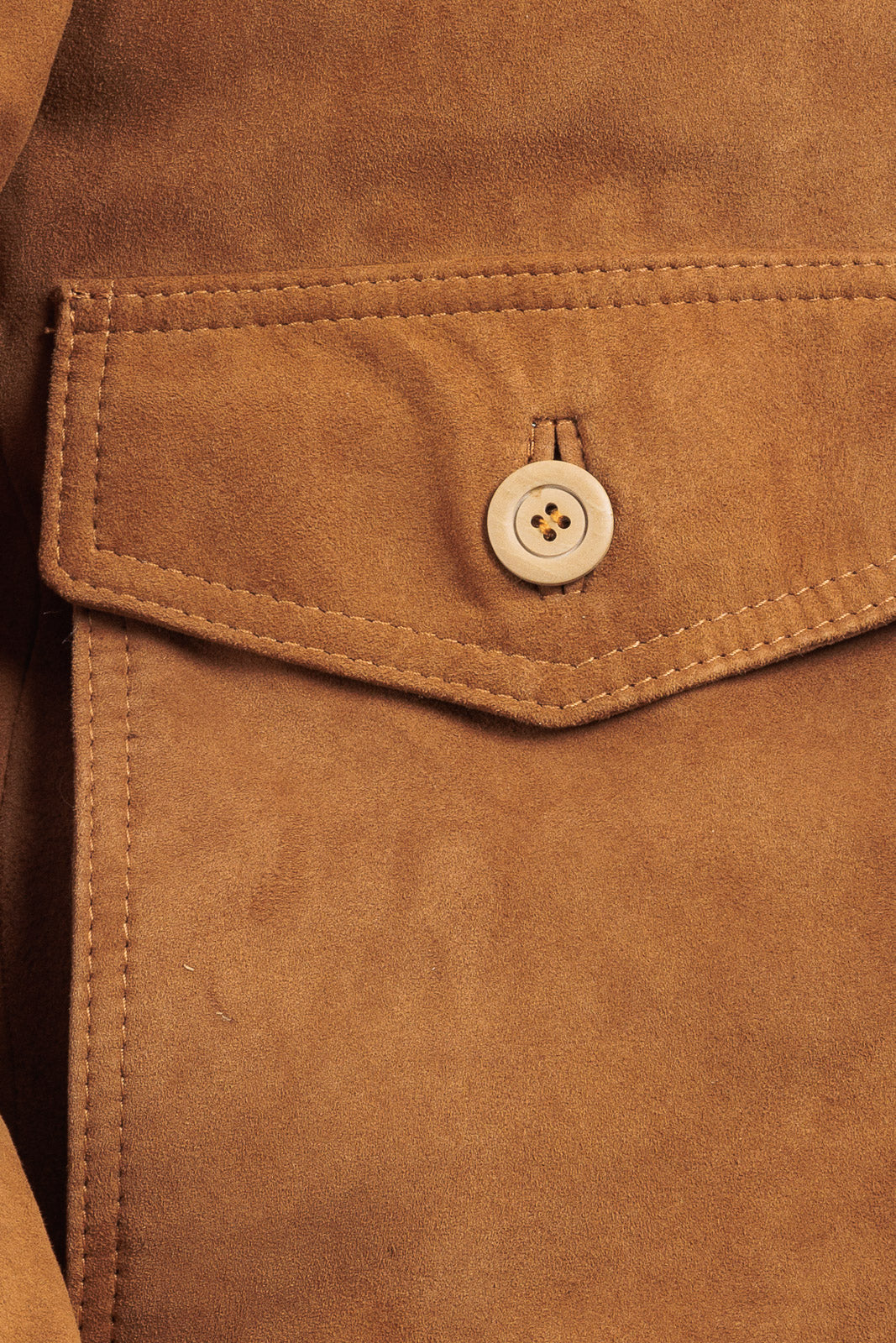 Bomber in camoscio uomo con bottoni e zip VAST whisky