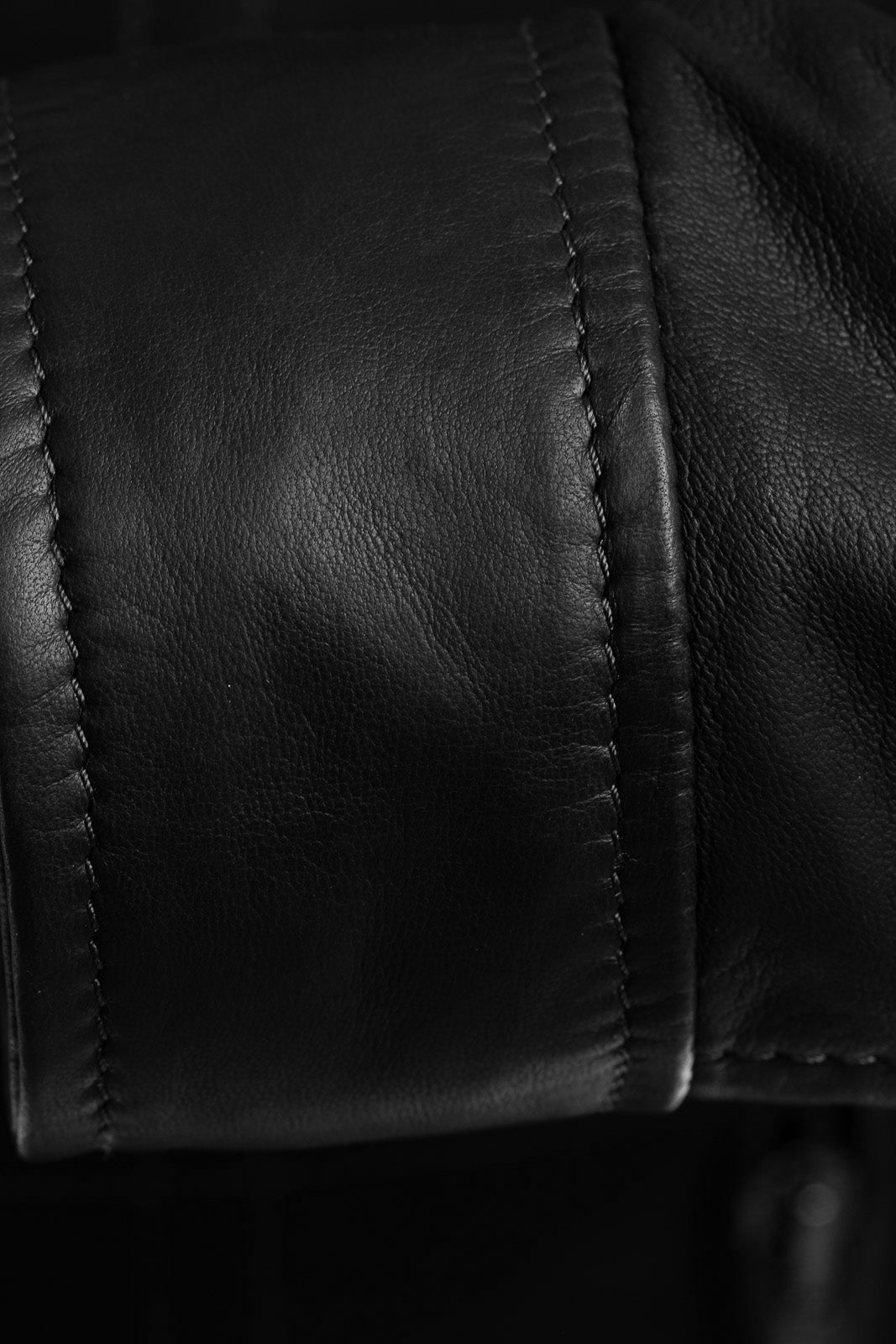 Giacca in pelle con zip DSQ nero