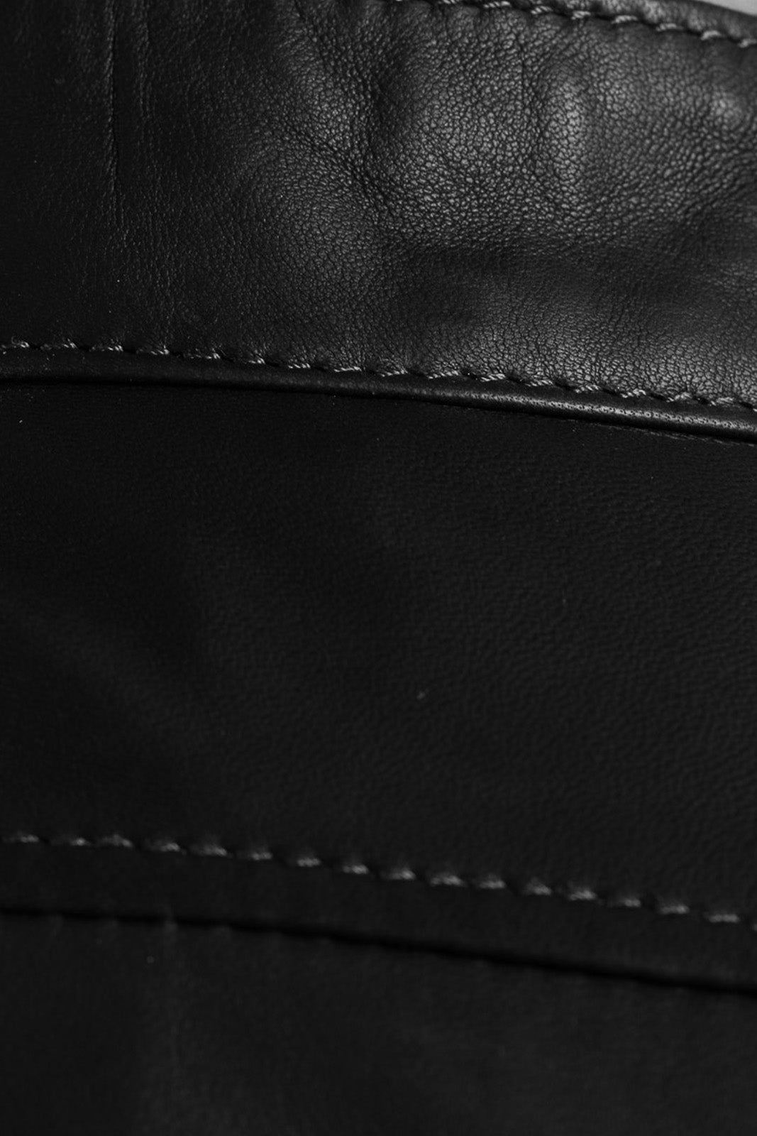 Giacca in pelle con zip DSQ nero