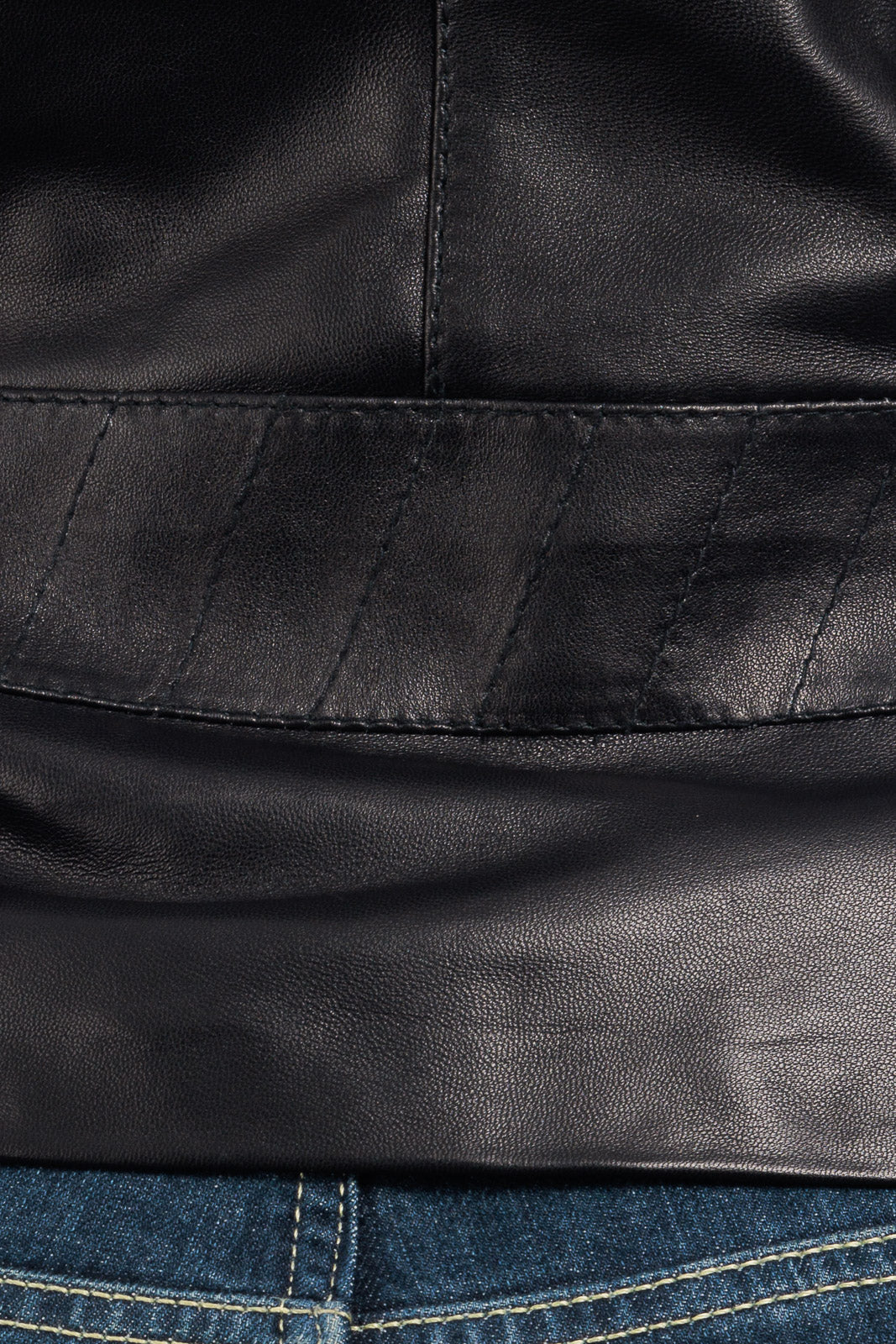 Giacca in pelle donna con zip CRISTINA nero