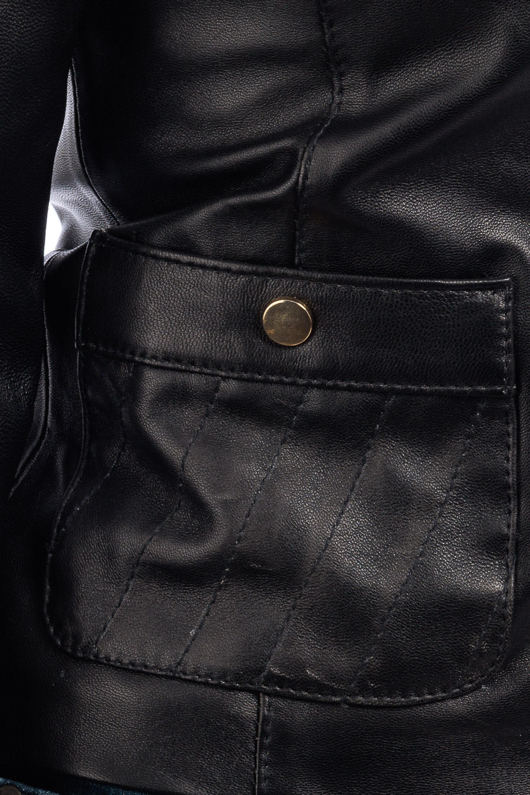 Giacca in pelle donna con zip CRISTINA nero