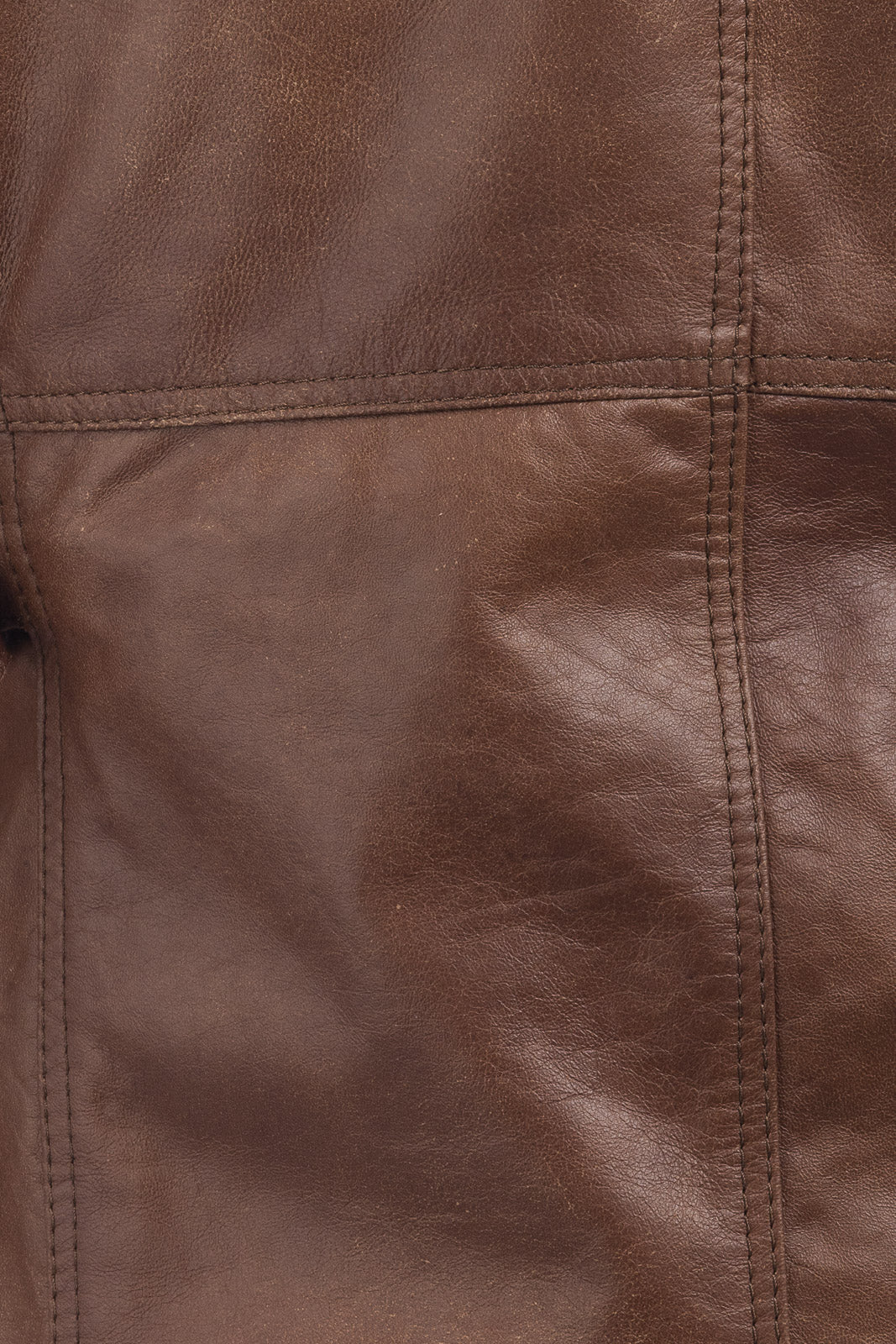Giacca in vera pelle uomo con zip Bel sc marrone