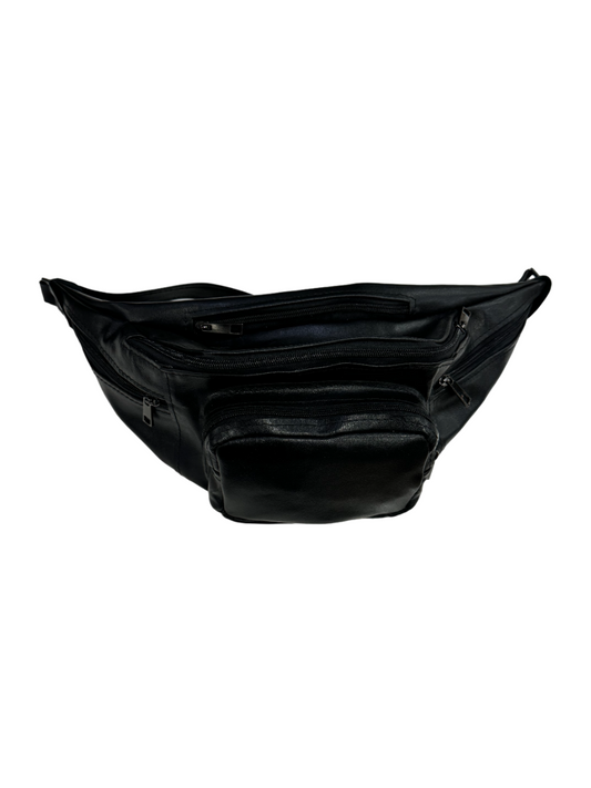 Marsupio nero in pelle