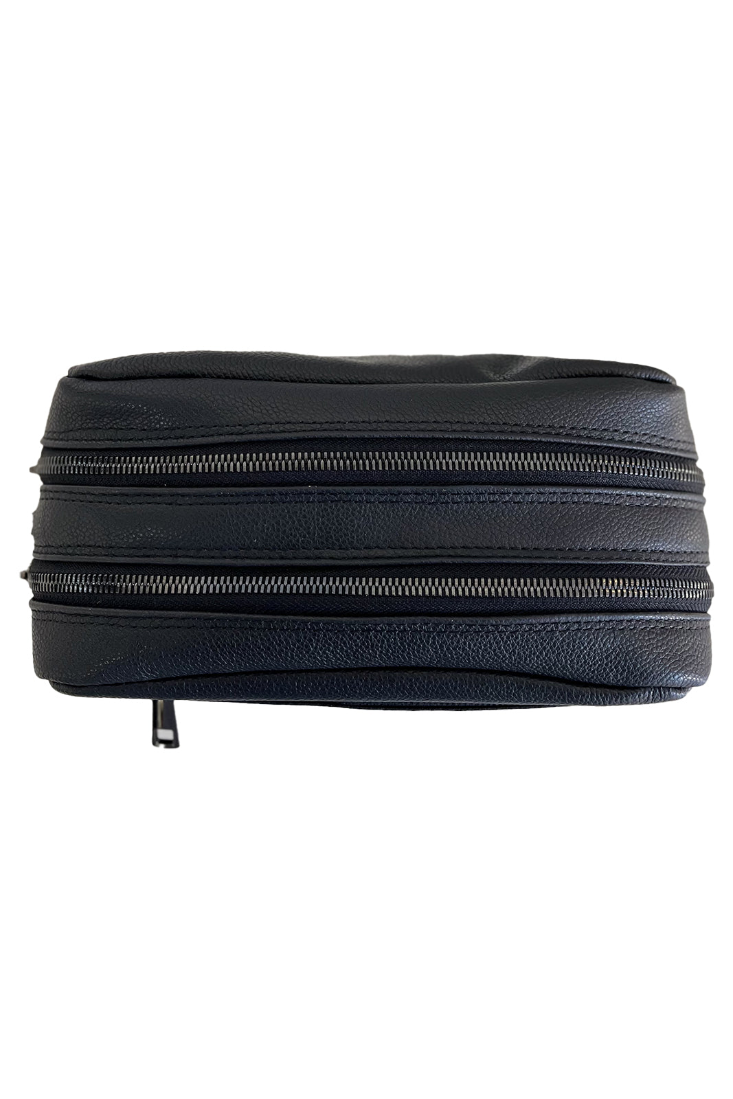 Pochette nera in vera pelle maxi