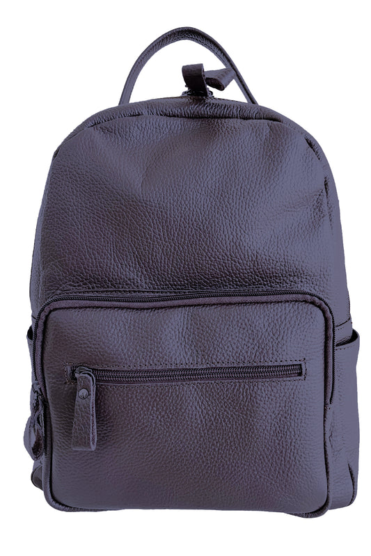 Zaino blu in pelle unisex